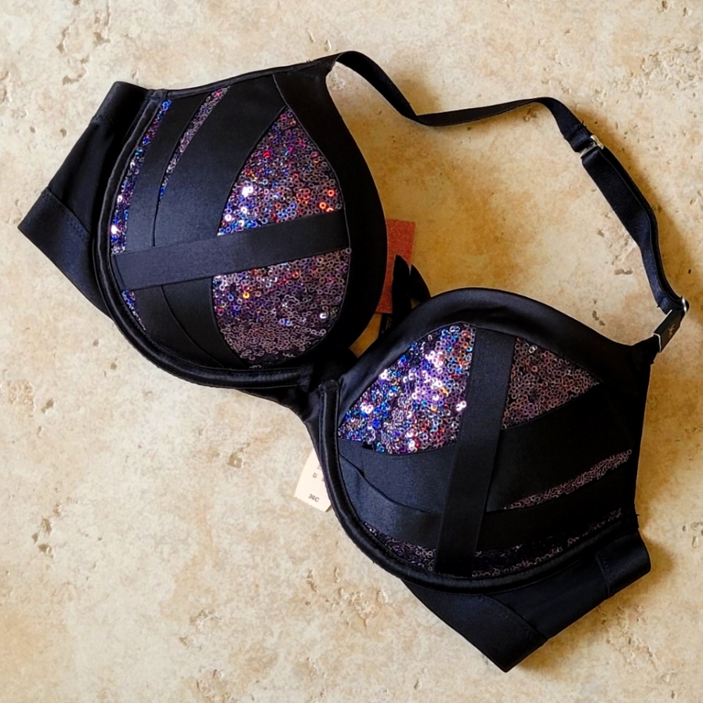 Sequin bra
